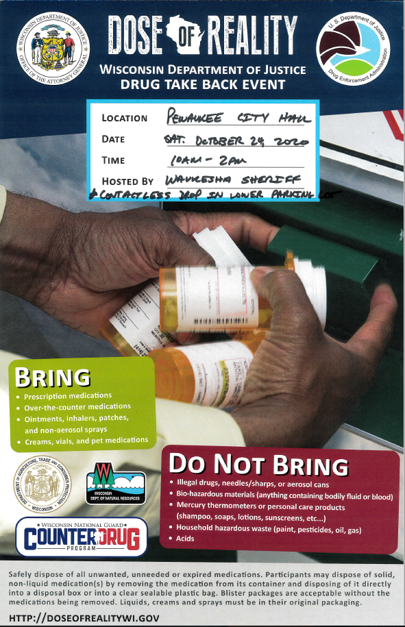 Drug Take back Oct 24 2020