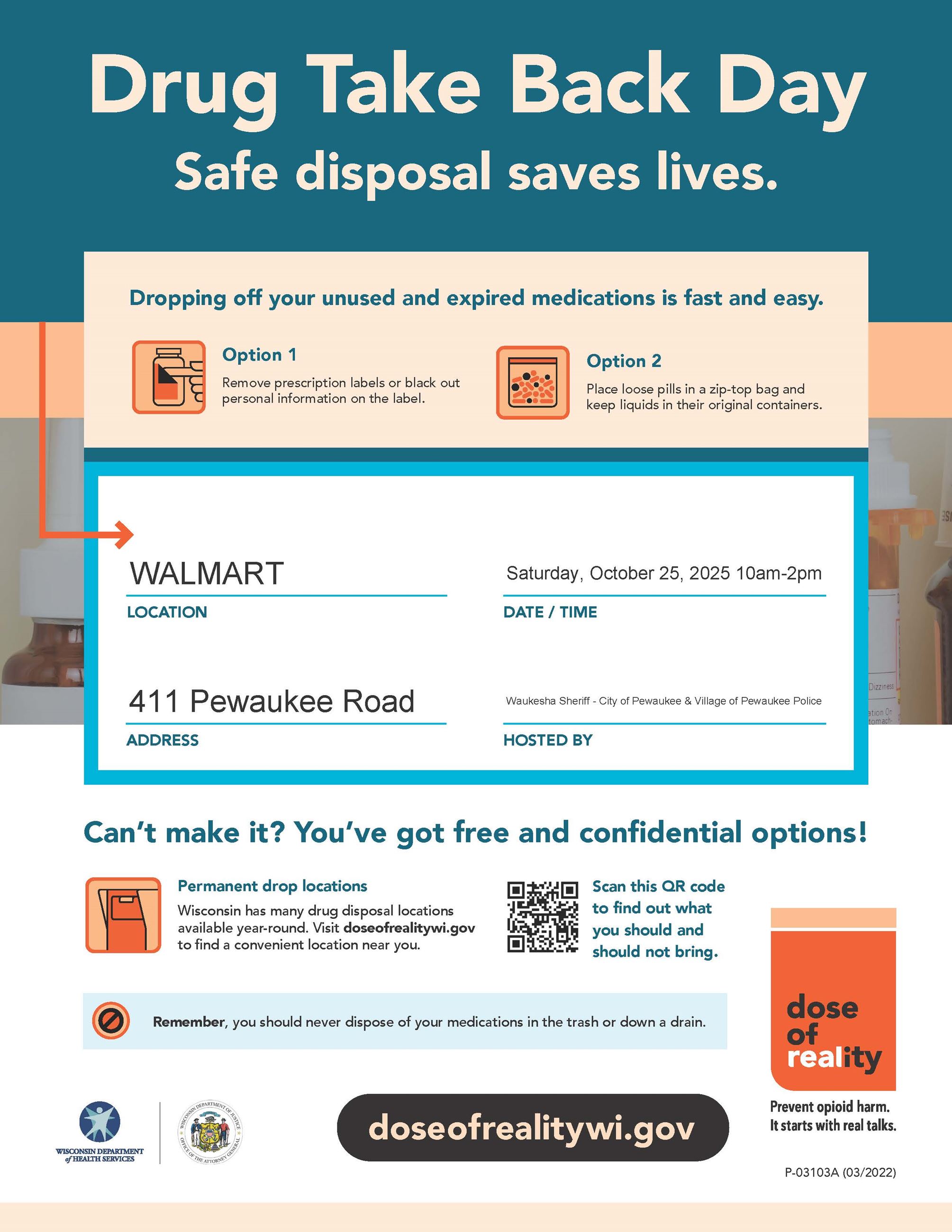 Drug Take Back Day Flyer PDF 10252025